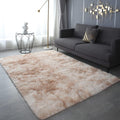 Tapis shaggy beige poudré – Élégance douce et confort raffiné