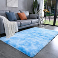 Tapis shaggy bleu ciel – Fraîcheur moderne et douceur absolue