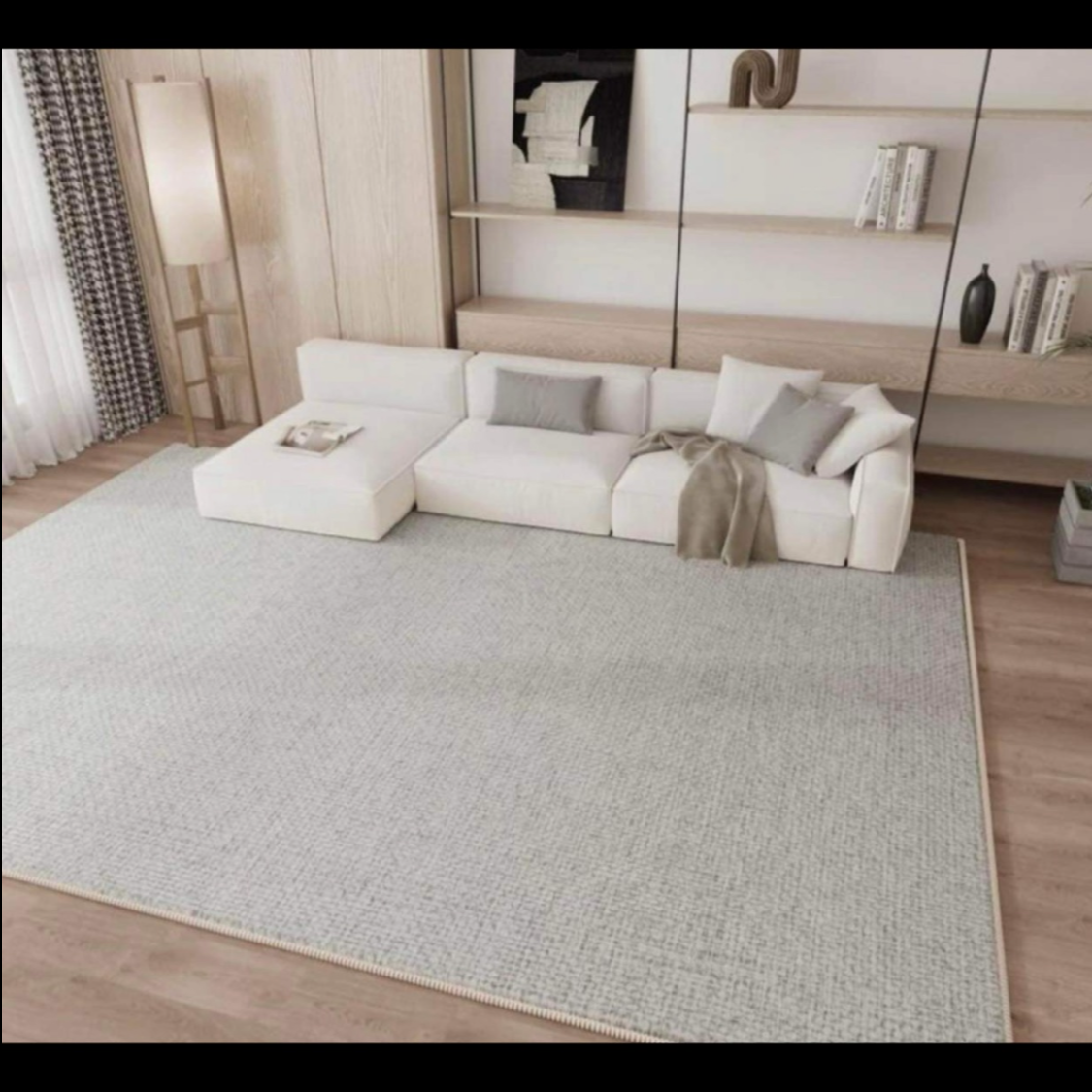 Large Luxury Rug - Neutral Beige Elegant